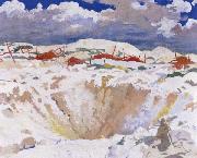 Sir William Orpen The Big Crater oil on canvas
